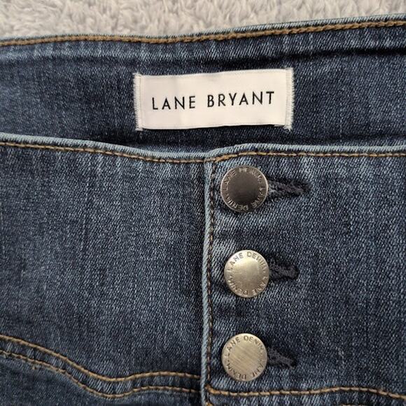 Lane Bryant Jegging Size 28 Wash High-Rise Flex Magic Waistband Distressed NWT - Picture 6 of 16